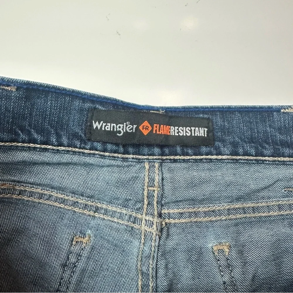Vintage Wrangler FR Flame Resistant Jeans | Western Workwear Utility Denim